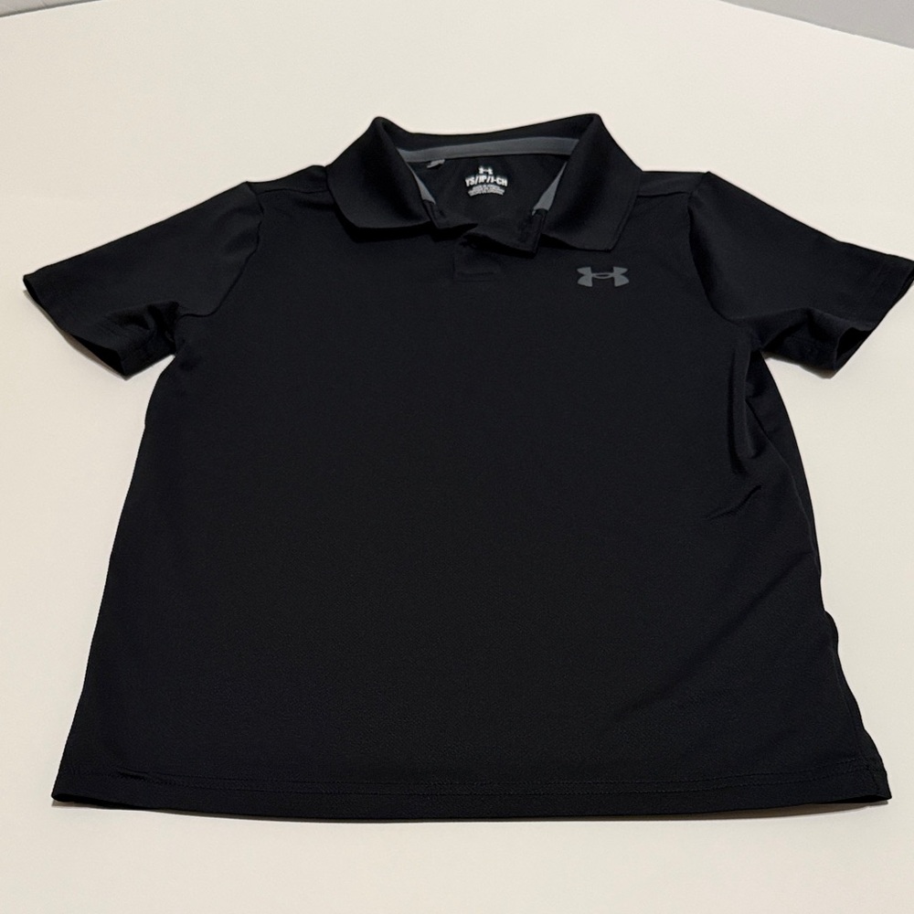 Under Armour Kids Black Polo Shirt